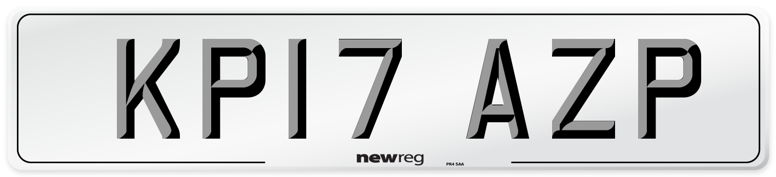 KP17 AZP Number Plate from New Reg